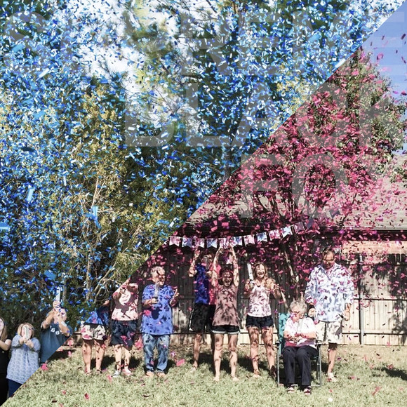 Baby Shower Girl or Boy Confetti Value Pack 2 Packs Gender Reveal PARTY - Picture 2 of 8